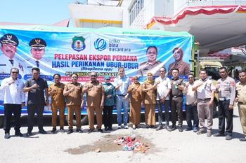 Pemkab Bombana lepas ekspor perdana 63 ton ubur-ubur ke China