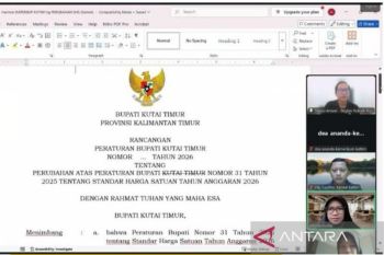 Kemenkum Kaltim harmonisasi tiga regulasi daerah di Kutim