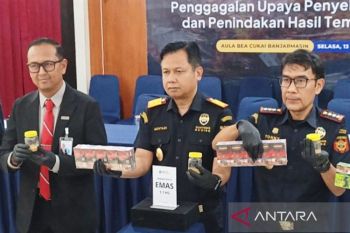 Banjarmasin customs intercept 1.1 kg of undeclared gold