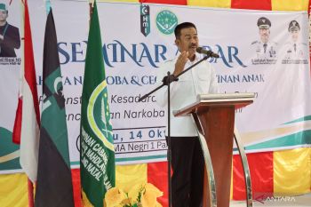 Buka seminar HMI-IPNU, Bupati Madina tekankan penguatan agama cegah narkoba