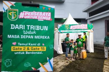Bonek galang donasi masker untuk warga terdampak karhutla