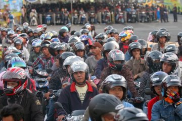 Pemudik bermotor di Merak dominan dari Jakarta