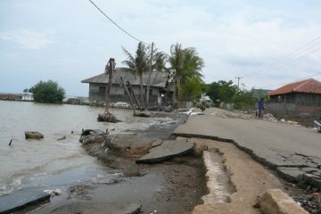 50 Persen Pantai Panimbang Terkena Abrasi