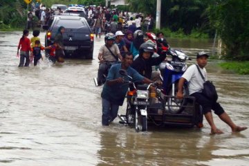 Banjir 1,5 meter kepung pemukiman Aceh Jaya