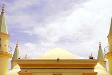 Menara dan Kubah Masjid Raya Sultan Riau, Tanjungpinang