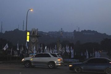 Kabut Asap di Kawasan Simpang Jam Batam