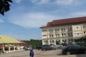 Halaman Mapolda Kepri Lengang