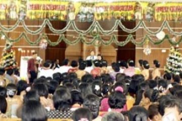 Jemaat HKBP Karimun Rayakan Natal 