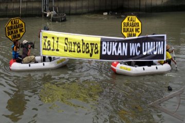62 persen pencemaran Kali Surabaya limbah domestik