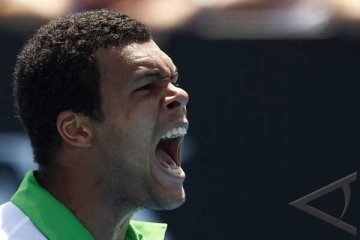 Tsonga menyingkirkan Federer untuk ke semifinal