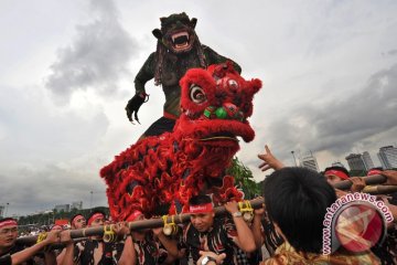 Umat Hindu Semarang Pawai Ogoh-ogoh