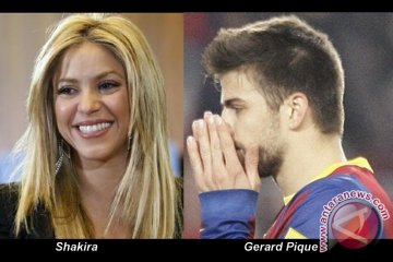 Dukung Pique, Shakira Nonton di Stadion