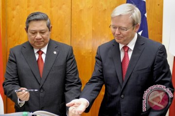 Yudhoyono dan Kevin Rudd Bahas Trafficking 