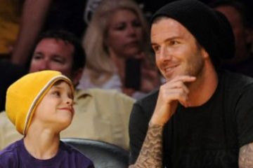 Beckham dan Romeo Nonton Dallas Vs Lakers