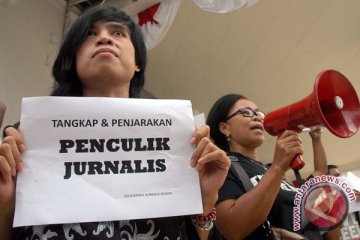 Wartawan Gelar Aksi Tolak Kekerasan Pers