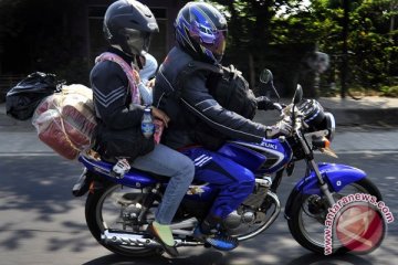 Cara aman mudik dengan motor