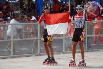 Atlet sepatu roda Indonesia tambah medali emas