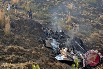 Jet tempur Pakistan jatuh, pilotnya tewas