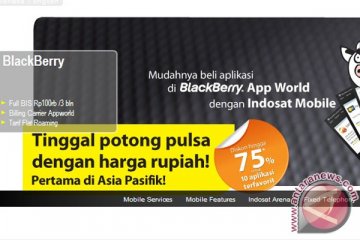 Indosat jual aplikasi BlackBerry dibayar pulsa