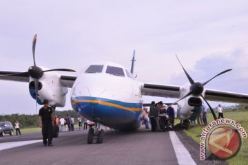 MA 60 Merpati tergelincir di Bandara Sampit