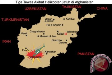 Tiga tewas akibat helikopter jatuh di Afghanistan