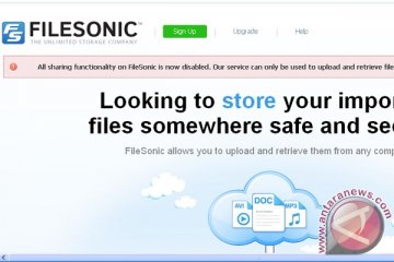 FileSonic hentikan layanan file sharing