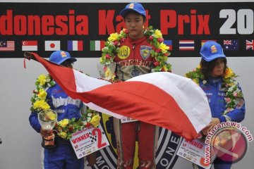 Julio juarai junior rotax Indonesia kart prix 