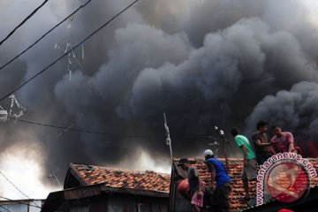 Pemukiman di Kebon Kosong Jakpus dilalap api