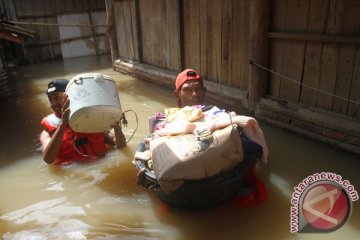 Banjir di Solo rendam sembilan kelurahan