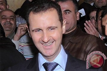 Presiden Bashar muncul untuk sholat Idul Adha