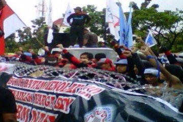 Suasana Mayday di Batam/Larno