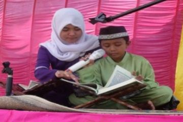 Dua Bersaudara Juara MTQ/Foto Rusdianto