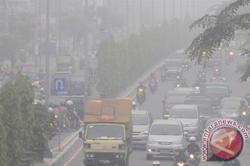 Kabut asap di Karimun makin tebal