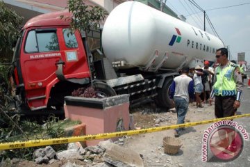 Kecelakaan tangki Pertamina tewaskan sopir dan kernet