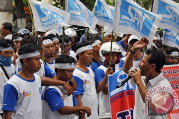 Apel buruh digelar di Surabaya peringati "May Day"