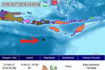 Gempa goyang tiga kabupaten NTT