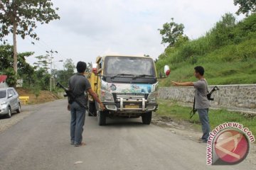 TNI tahan belasan truk bawa kayu ilegal