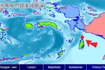 Gempa 5,0 SR guncang Pulau Seram