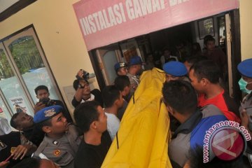Polisi korban penembakan Poso tiba di Palu 