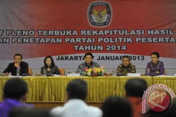 Rapat pleno verifikasi parpol berlangsung sengit