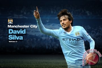 David Silva pangkas keunggulan United 