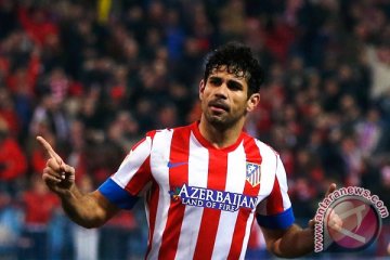 Dua gol Costa bawa Atletico ke puncak klasemen