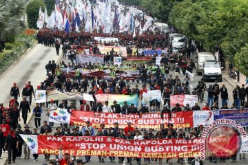 Polri siap amankan peringatan Hari Buruh