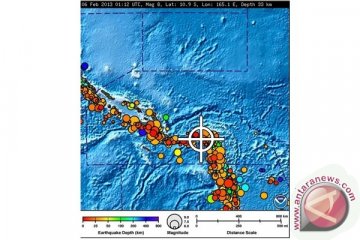 Gempa dangkal 7,3 magnitudo guncang Kepulauan Solomon