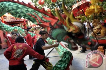 Gajah juga pawai Imlek!