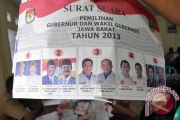 Rekapitulasi suara Pilgub Jabar selesai 3 Maret