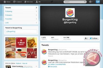Akun Twitter Burger King diretas