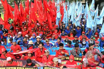 Polda: peringatan Hari Buruh di Jabar kondusif