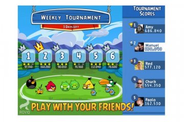 Angry Birds pertemukan pengguna Facebook di iOS