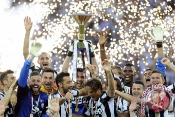 Juventus pun berseru "Kami juara, kami juara"